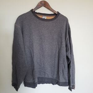 Columbia Crewneck Sweatshirt Marled Gray Distressed Size Large Ultra Comfy